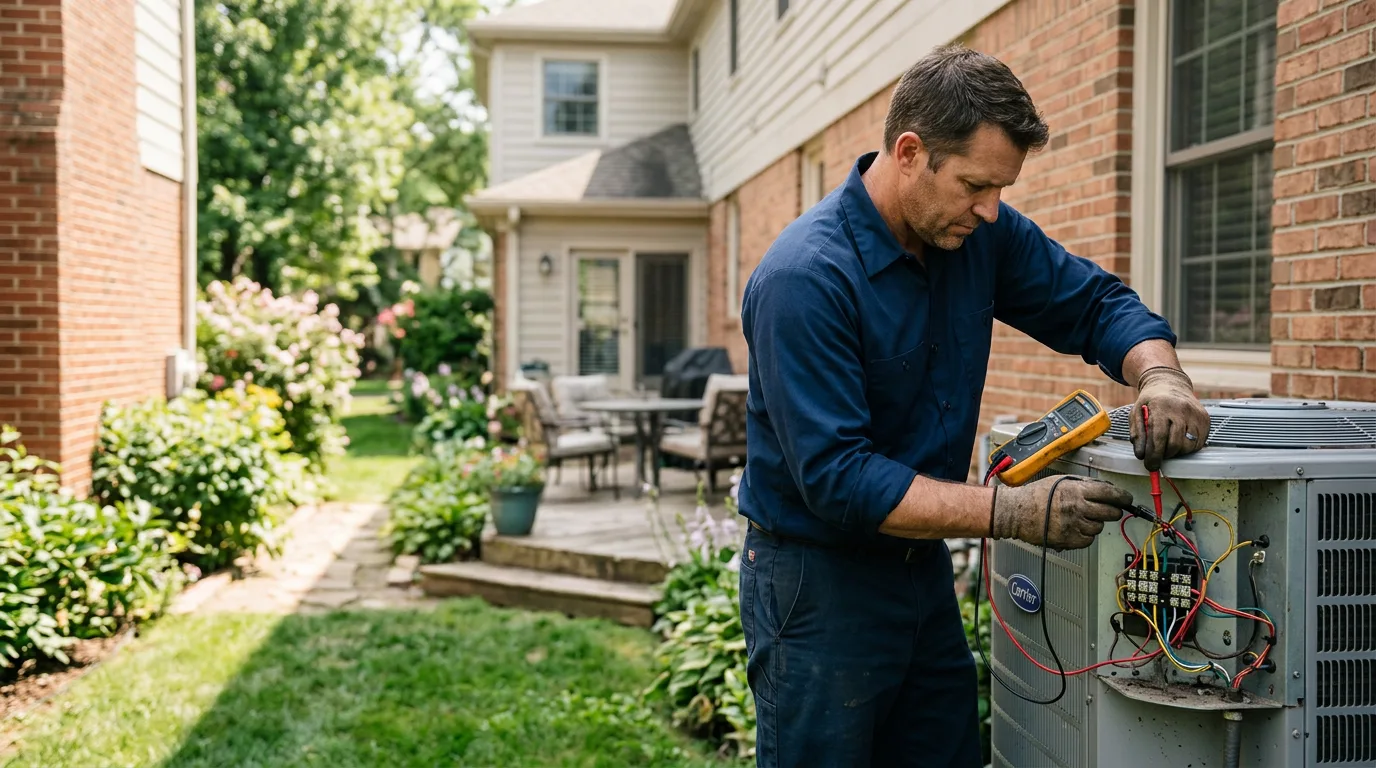 HVAC technician working near Marietta, MN